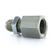 WGTX44 Female Bulkhead Connector #4 MJIC X #4 FNPT Steel Fitting - Parker Hannifin